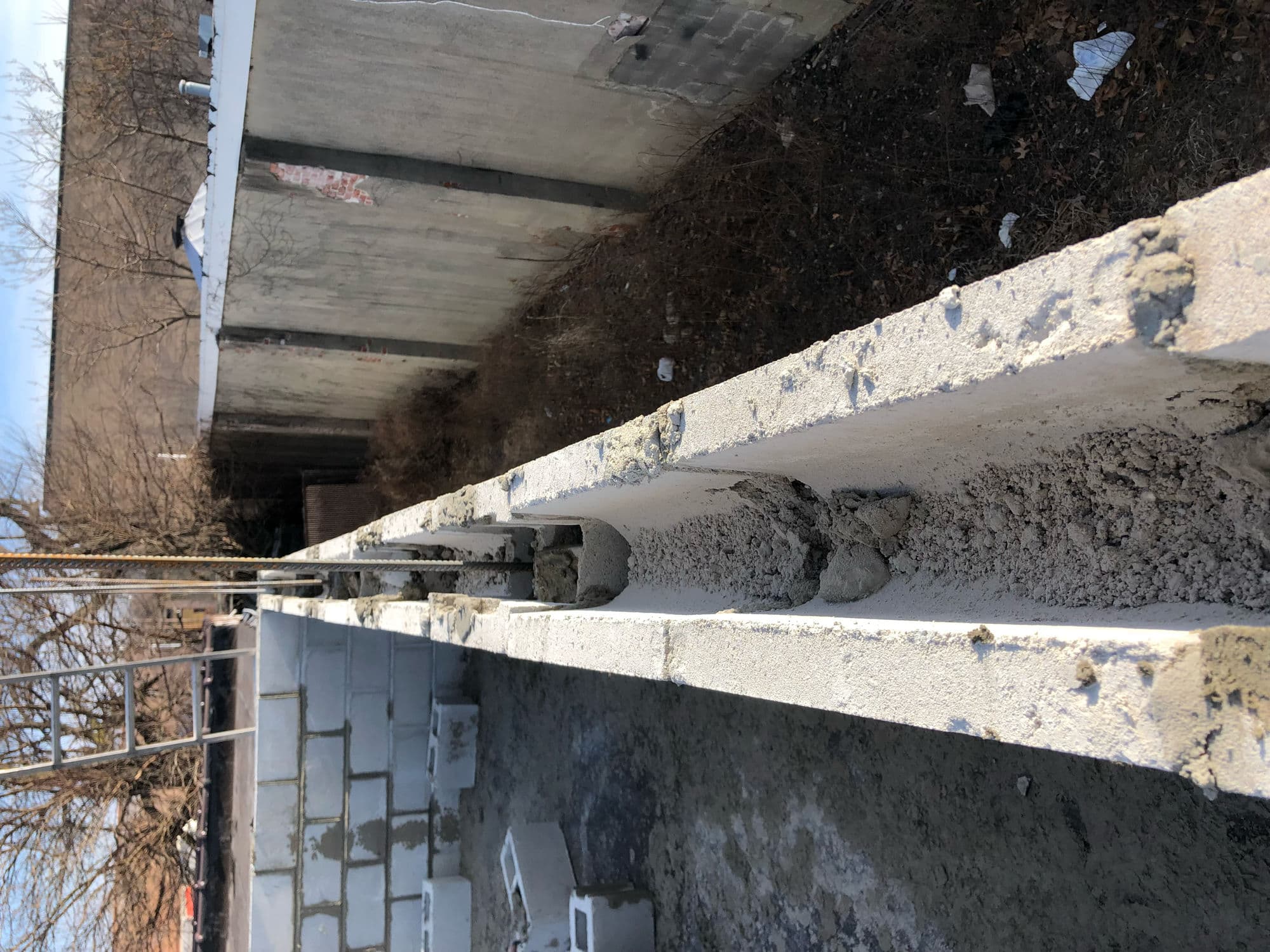 Block foundation detail