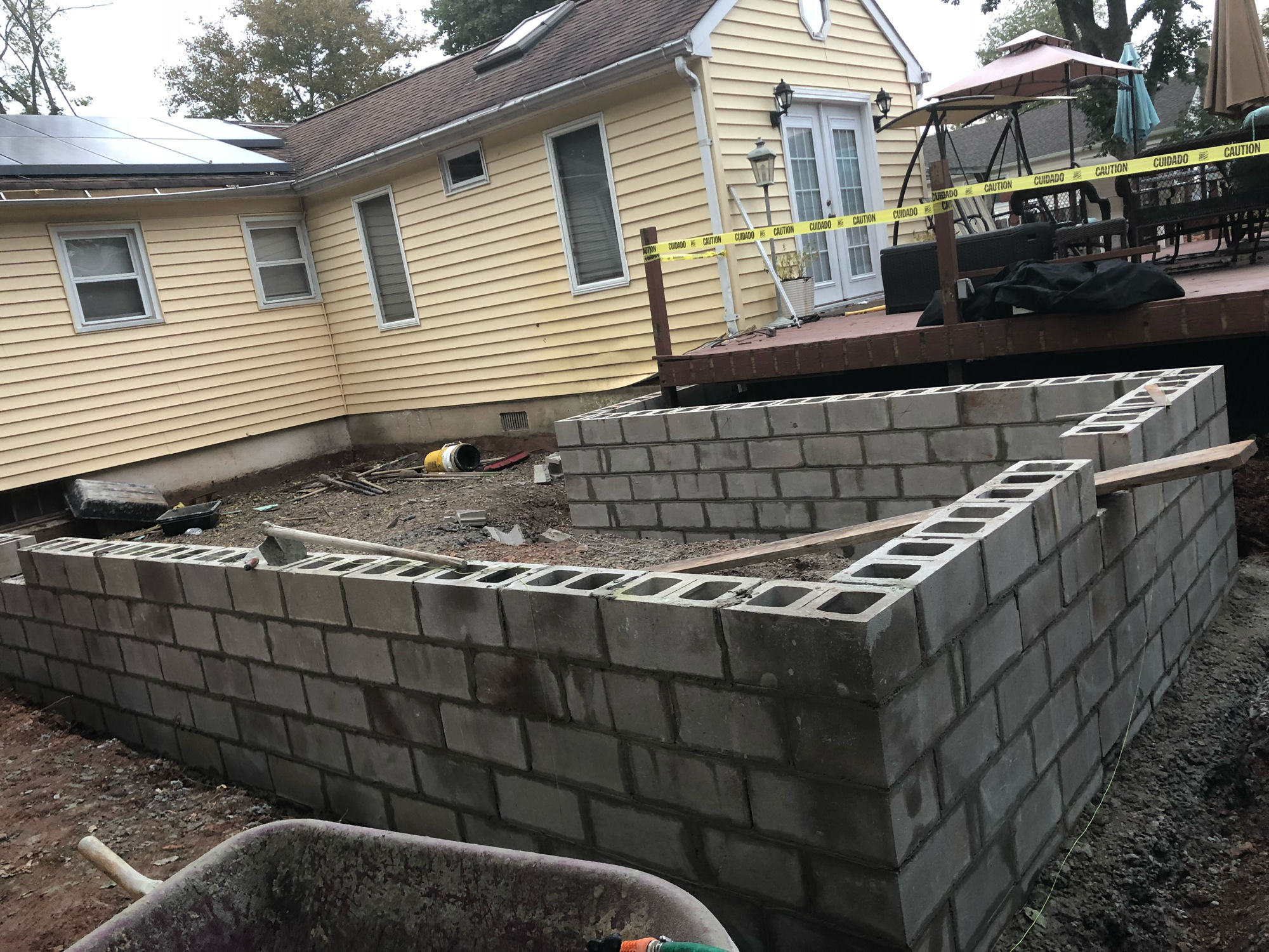 Block Foundation Wall